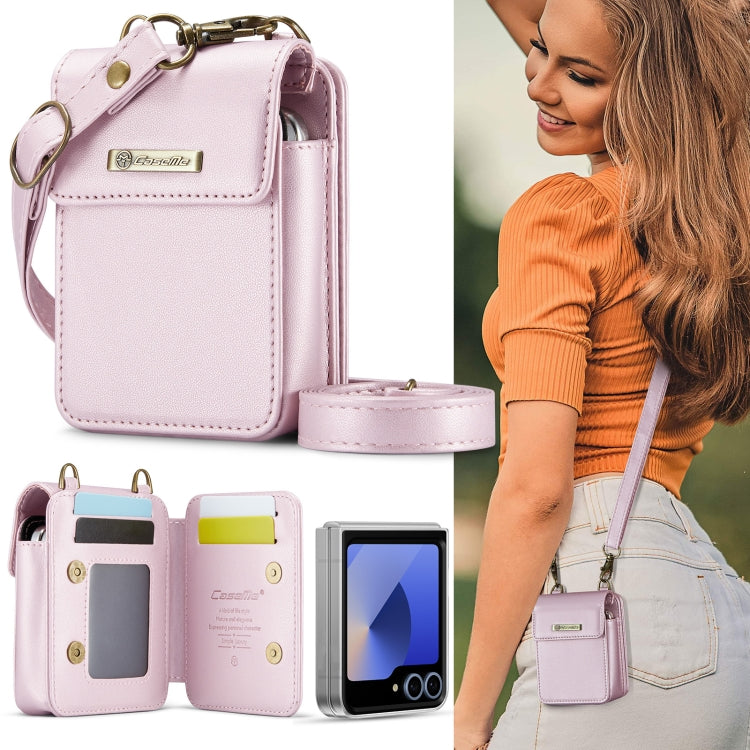 For Samsung Z Flip Series CaseMe Me50 Mini Lanyard Universal Bag(Pink) - Galaxy Z Flip6 5G Cases by CaseMe | Online Shopping UK | buy2fix