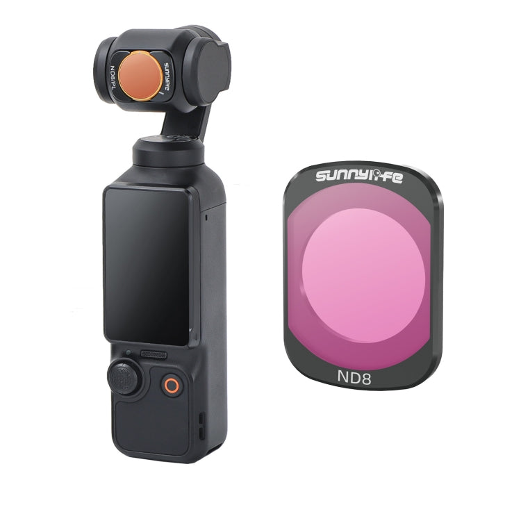 For DJI Osmo Pocket 3 Sunnylife Camera Lens Magnetic Metal Filter, No Impact On Gimbal Reset, Filter:ND8 - Lens Accessories by Sunnylife | Online Shopping UK | buy2fix