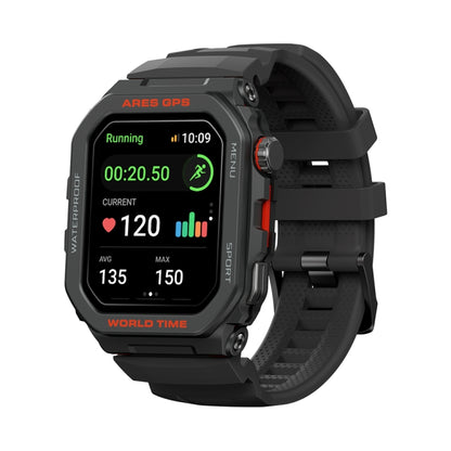 Zeblaze Ares GPS Rugged GPS Smart Watch, Support Heart Rate / Pulse Ox Blood Oxygen(Lava Black) - Smart Watches by Zeblaze | Online Shopping UK | buy2fix