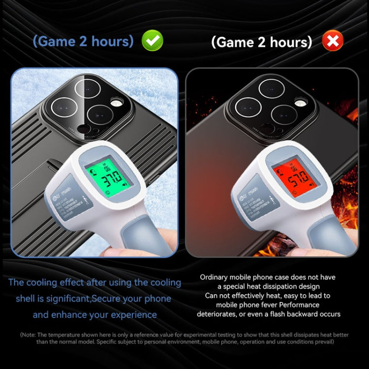 For iPhone 16 Pro Extraordinary Cooling Holder Phone Case(Titanium) - iPhone 16 Pro Cases by buy2fix | Online Shopping UK | buy2fix