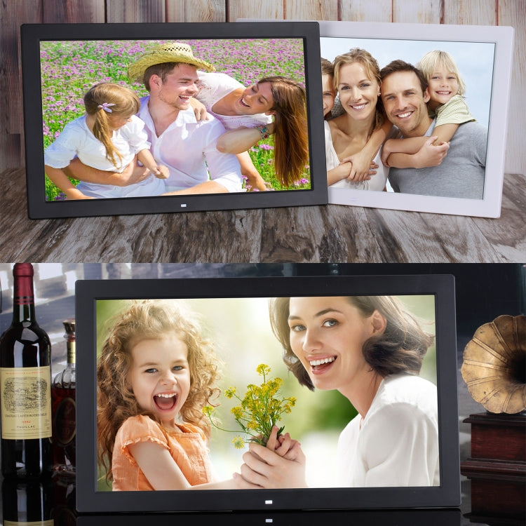 23.6 inch LED Screen Digital Photo Frame, Plug Type:US Plug(Black) - 15 inch Above by buy2fix | Online Shopping UK | buy2fix