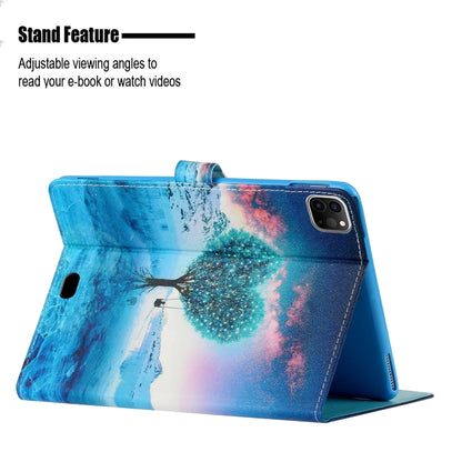 For iPad Pro 11 2024 Colored Drawing Pattern Flip Leather Smart Tablet Case(Tree) - iPad Pro 11 2024 Cases by buy2fix | Online Shopping UK | buy2fix