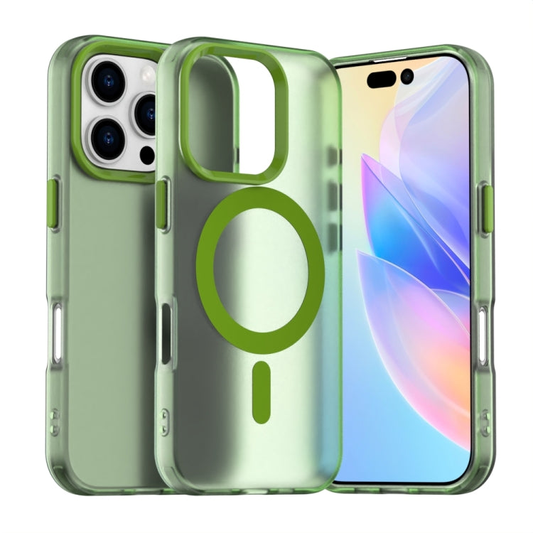 For iPhone 16 Pro Max Candy Magsafe PC Hybrid TPU Phone Case(Green) - iPhone 16 Pro Max Cases by buy2fix | Online Shopping UK | buy2fix