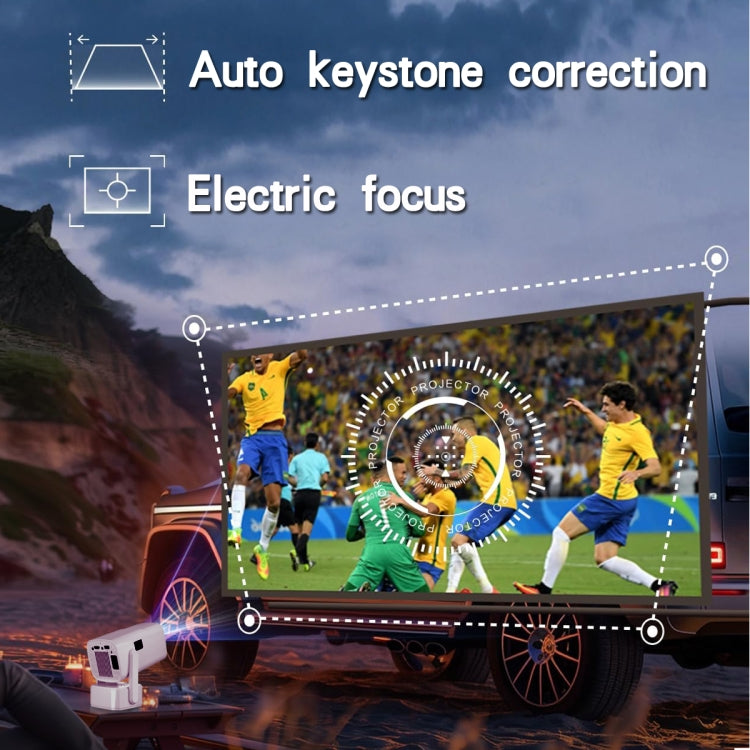 Y7S 720P Android 11 OS Portable Home WiFi Projector with Speaker, CPU:Allwinner H713(AU Plug) - Mini Projector by buy2fix | Online Shopping UK | buy2fix