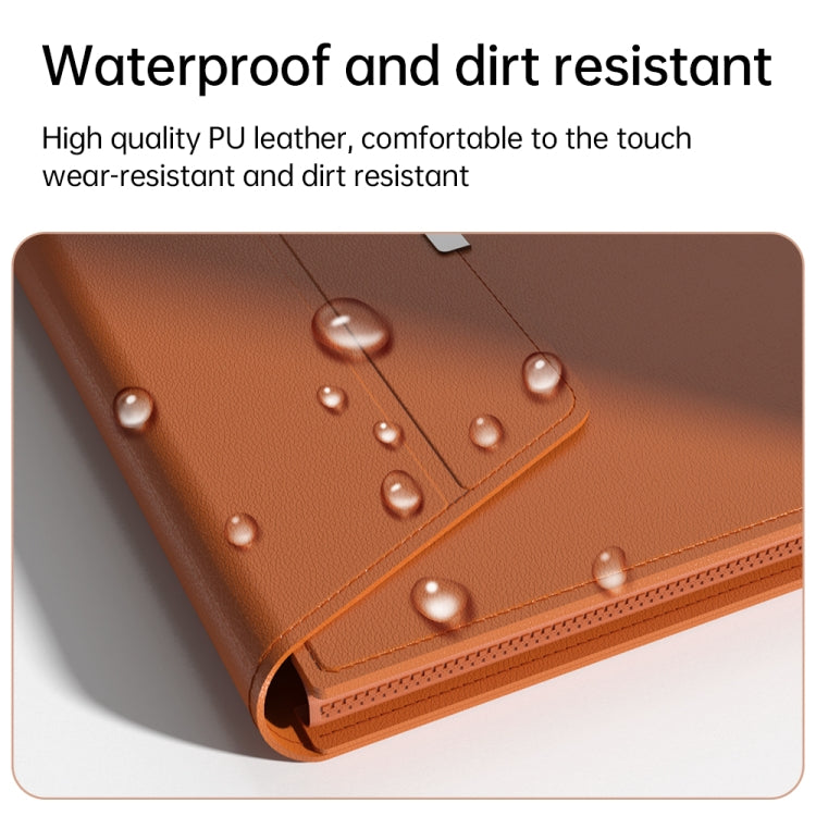 Multifunctional Laptop PU Magnetic Stand Split Liner Bag with Mouse Pad Function, Size:15 inch(Rose Gold) - 15 inch by buy2fix | Online Shopping UK | buy2fix