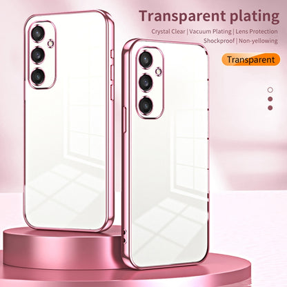 For Samsung Galaxy S25 5G Transparent Plating Fine Hole Phone Case(Transparent) - Galaxy S25 5G Cases by buy2fix | Online Shopping UK | buy2fix