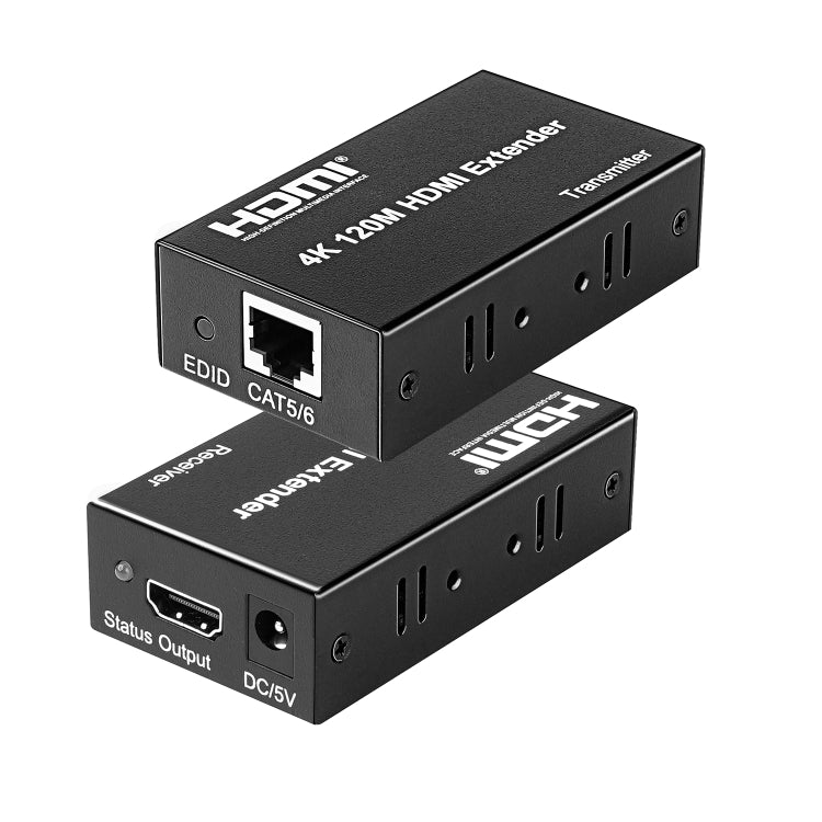 4K HDMI to RJ45 Network Extender, Transmission Distance: 120m(UK Plug) - Amplifier by buy2fix | Online Shopping UK | buy2fix