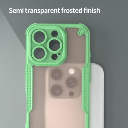 For iPhone 16 Pro Armor Glaze PC Hybrid TPU Phone Case(Green) - iPhone 16 Pro Cases by buy2fix | Online Shopping UK | buy2fix