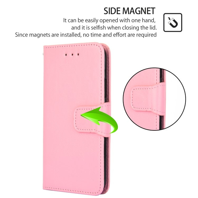 For iPhone 16 Pro Crystal Texture Leather Phone Case(Pink) - iPhone 16 Pro Cases by buy2fix | Online Shopping UK | buy2fix