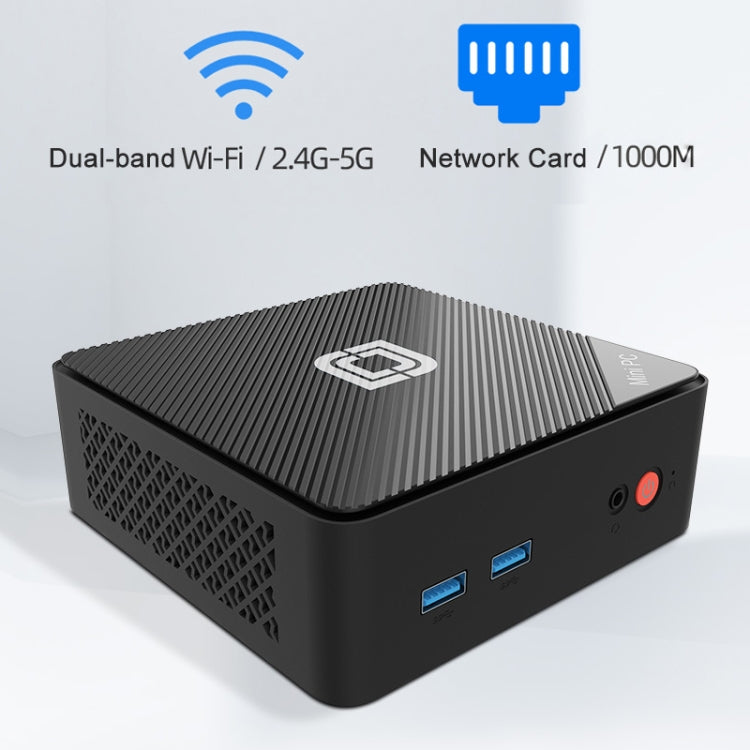 Jumper N100 II Mini PC, Intel 12th Generation Alder Lake-N N100 Quad-core 3.4GHz, RAM: 8GB, ROM: 256GB, Support HDMI(US Plug) - Barebone Mini PCs by jumper | Online Shopping UK | buy2fix