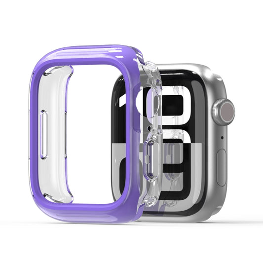 For Apple Watch Series 7 / 8 / 9 41mm DUX DUCIS Camo Series TPU Hybrid PC Watch Protective Case(Purple) - Watch Cases by DUX DUCIS | Online Shopping UK | buy2fix