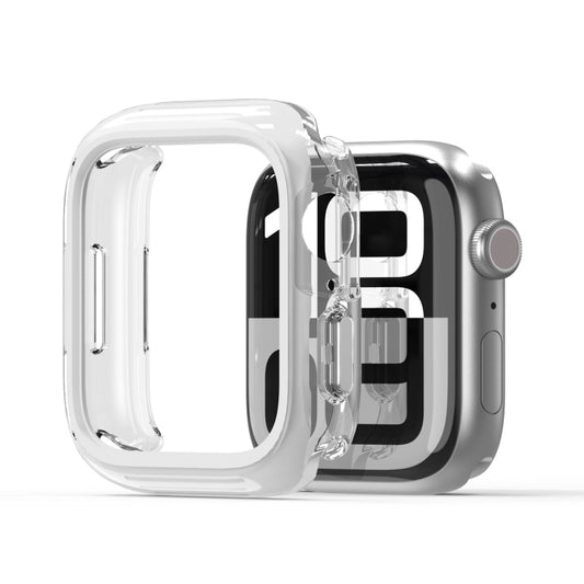 For Apple Watch Series 7 / 8 / 9 41mm DUX DUCIS Camo Series TPU Hybrid PC Watch Protective Case(White) - Watch Cases by DUX DUCIS | Online Shopping UK | buy2fix