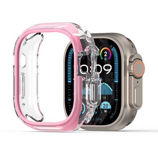 For Apple Watch Ultra 1 / 2 49mm DUX DUCIS Camo Series TPU Hybrid PC Watch Protective Case(Pink) - Watch Cases by DUX DUCIS | Online Shopping UK | buy2fix