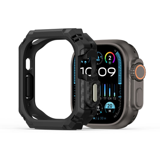 For Apple Watch Ultra 1 / 2 49mm DUX DUCIS Damo Series TPU+PC Hollow Watch Protective Case(Black) - Watch Cases by DUX DUCIS | Online Shopping UK | buy2fix