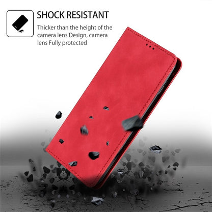 For Samsung Galaxy S25+ 5G Skin Feel Magnetic Leather Phone Case(Red) - Galaxy S25+ 5G Cases by buy2fix | Online Shopping UK | buy2fix