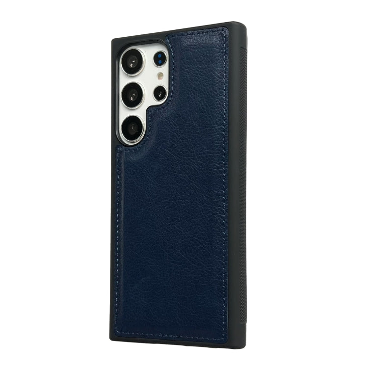 For Samsung Galaxy S25+ 5G Cowhide Texture Back Cover Phone Case(Royal Blue) - Galaxy S25+ 5G Cases by buy2fix | Online Shopping UK | buy2fix