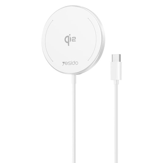 Yesido DS24 15W QI2.0 Desktop Magnetic Fast Charging Wireless Charger(White) - Wireless Charger by Yesido | Online Shopping UK | buy2fix