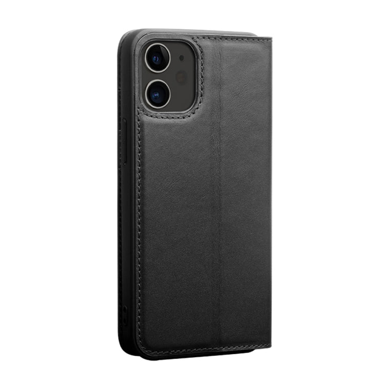 For iPhone 12 mini QIALINO Business Horizontal Flip Leather Case with Holder & Card Slots & Wallet (Black) - iPhone 12 mini Cases by QIALINO | Online Shopping UK | buy2fix