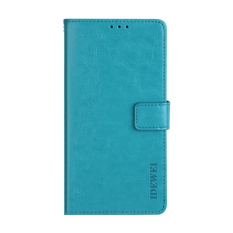 For Blackview BV6900 idewei Crazy Horse Texture Horizontal Flip Leather Case with Holder & Card Slots & Wallet(Sky Blue) - More Brand by idewei | Online Shopping UK | buy2fix