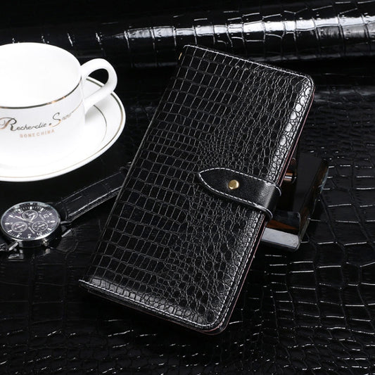 For Huawei Honor 30i idewei Crocodile Texture Horizontal Flip Leather Case with Holder & Card Slots & Wallet(Black) - Honor Cases by idewei | Online Shopping UK | buy2fix