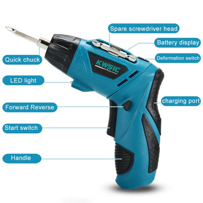 KANGRUI 4.8V Multi-functional Household Electric Screwdriver Electric Drill Electric Screwdriver Set - Drill & Drill Bits by buy2fix | Online Shopping UK | buy2fix