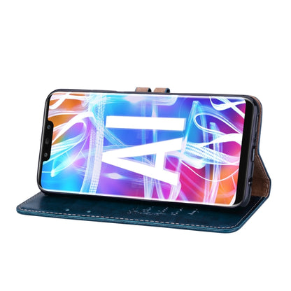 Business Style Oil Wax Texture Horizontal Flip Leather Case for Huawei Mate 20 Lite, with Holder & Card Slots & Wallet (Blue) - Huawei Cases by buy2fix | Online Shopping UK | buy2fix