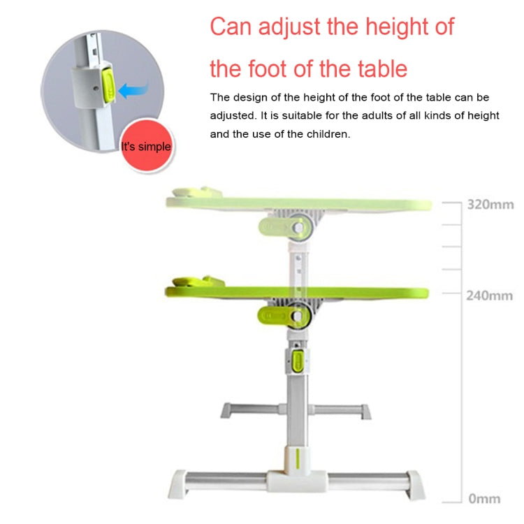 Portable Folding Adjustable Lifting Small Table Desk Holder Stand for Laptop / Notebook, Support 17 inch and Below Laptops, Max Load Weight: 40kg, Desk Surface Size: 60*30cm(Grey) - Laptop Stand by buy2fix | Online Shopping UK | buy2fix