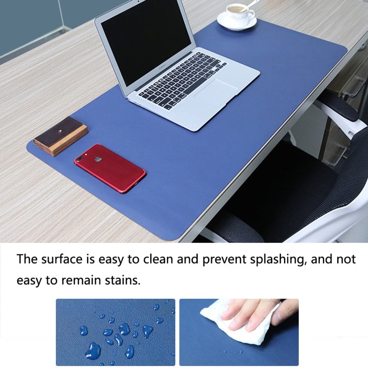 Multifunction Business Double Sided PU Leather Mouse Pad Keyboard Pad Table Mat Computer Desk Mat, Size: 80 x 40cm(Black Red) - Desk Pads by buy2fix | Online Shopping UK | buy2fix