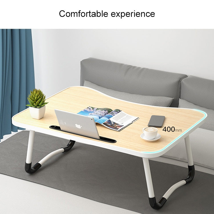 W-shaped Non-slip Legs Adjustable Folding Portable Laptop Desk without Card Slot (Dark Blue) - Laptop Stand by buy2fix | Online Shopping UK | buy2fix
