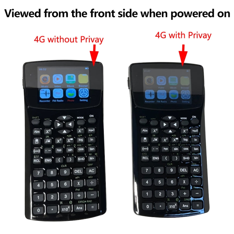 2.4 inch Display Screen Anti-peeping E-book Calculator, Support Sound Recording / Radio / Music & Video Playing - Calculator by buy2fix | Online Shopping UK | buy2fix