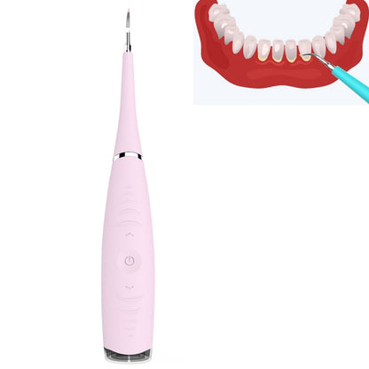 LSHOW YJK015A 3.7V USB Charging Five-speed Mode Waterproof Household Electric High-frequency Vibration Teeth Polisher(Pink) - Oral Irrigators by LSHOW | Online Shopping UK | buy2fix