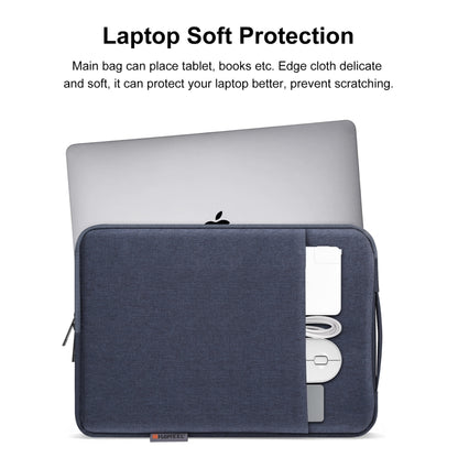 HAWEEL Laptop Sleeve Case Zipper Briefcase Bag with Handle for 15-16.7 inch Laptop(Gray Blue) - 15.6 - 17 inch by HAWEEL | Online Shopping UK | buy2fix