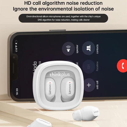 Lenovo XT62 Bluetooth 5.3 In-Ear Noise Reduction Wireless Bluetooth Earphone (White) - Bluetooth Earphone by Lenovo | Online Shopping UK | buy2fix