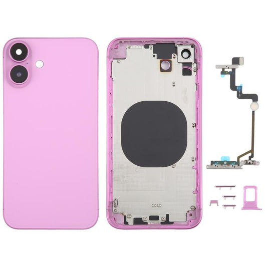 Back Cover with Appearance Imitation of iP16 for iPhone XR(Pink) - Back Cover by buy2fix | Online Shopping UK | buy2fix