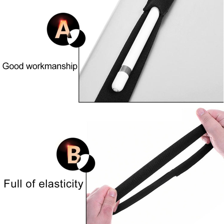 For Apple Pencil / iPad 9.7 inch General High Elastic Band Apple Pencil Band Protective Bag(Black) - Pencil Accessories by buy2fix | Online Shopping UK | buy2fix