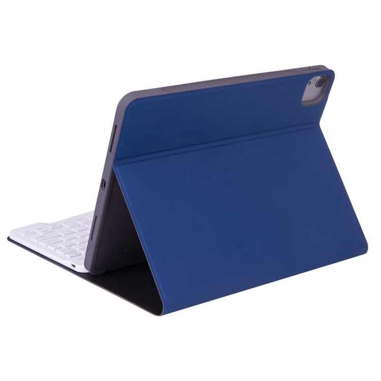 X-11BS Skin Plain Texture Detachable Bluetooth Keyboard Tablet Case for iPad Pro 11 inch 2020 / 2018, with Pen Slot & Backlight (Blue) - For iPad Pro by buy2fix | Online Shopping UK | buy2fix