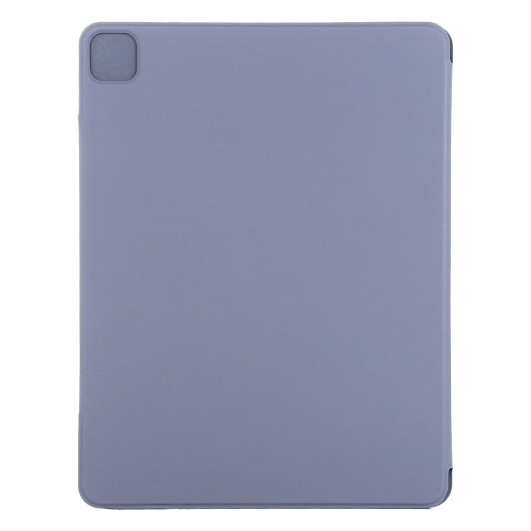 For iPad Air 13 2024 / Pro 12.9 2020 Double-sided Magnetic Flip PU Leather Tablet Case With Holder & Sleep / Wake-up Function(Purple) - iPad Pro 12.9 (2020) Cases by buy2fix | Online Shopping UK | buy2fix