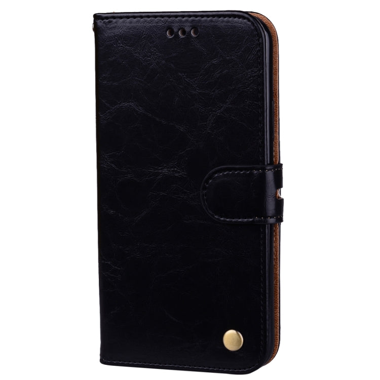 For iPhone X / XS Business Style Oil Wax Texture Horizontal Flip Leather Case with Holder & Card Slots & Wallet (Black) - More iPhone Cases by buy2fix | Online Shopping UK | buy2fix