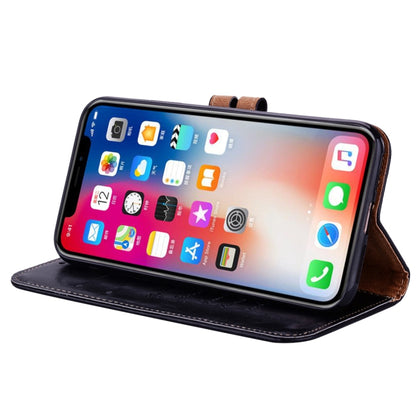 For iPhone X / XS Business Style Oil Wax Texture Horizontal Flip Leather Case with Holder & Card Slots & Wallet (Black) - More iPhone Cases by buy2fix | Online Shopping UK | buy2fix