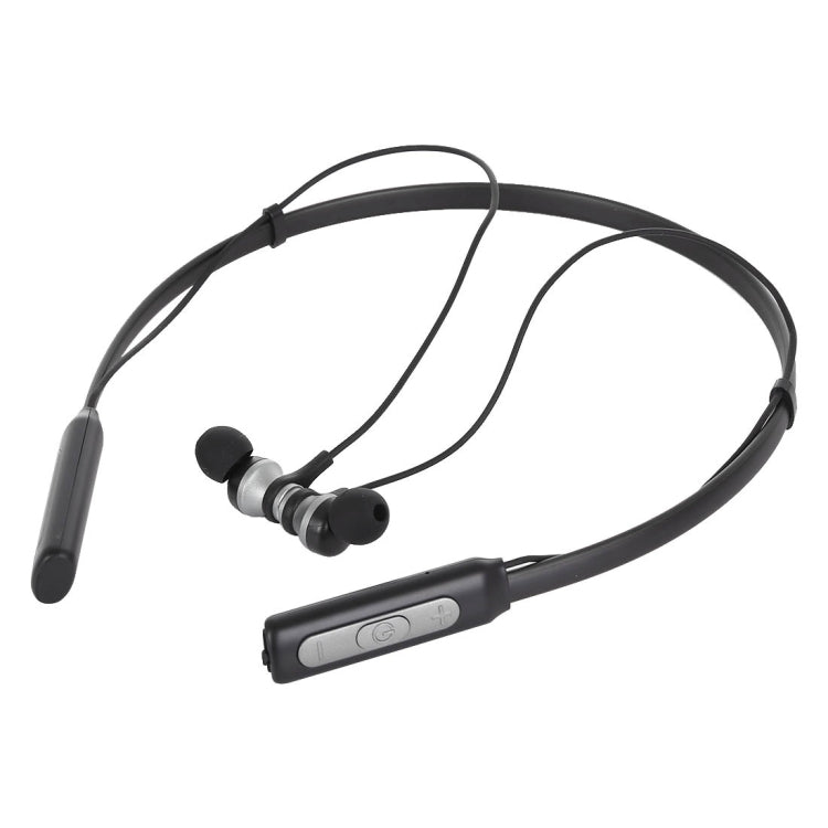 HT1 Magnetic In-Ear Wireless Bluetooth Stereo Headset(Black) - Neck-mounted Earphone by buy2fix | Online Shopping UK | buy2fix