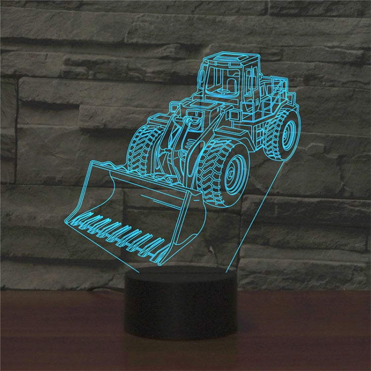 Excavator Shape 3D Colorful LED Vision Light Table Lamp, 16 Colors Remote Control Version - Novelty Lighting by buy2fix | Online Shopping UK | buy2fix