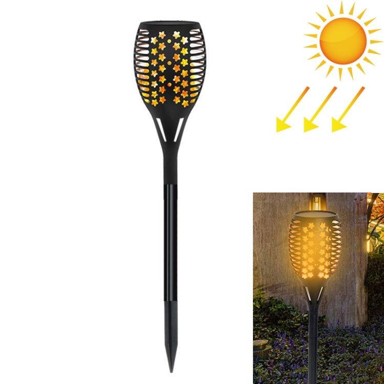 51 LEDs Solar Powered Star Flame Light IP65 Waterproof Outdoor Garden Landscape Lamp - Solar Lights by buy2fix | Online Shopping UK | buy2fix