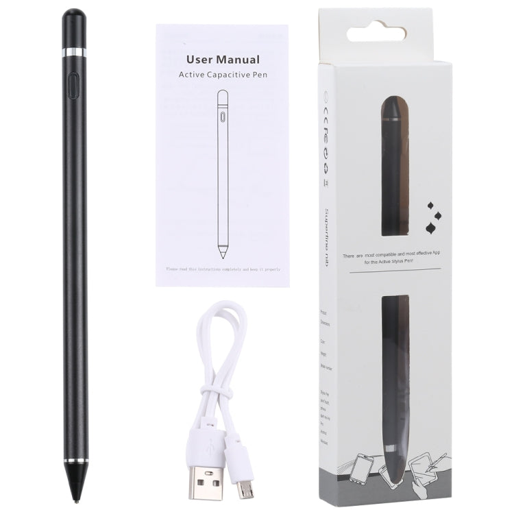 Universal Active Capacitive Stylus Pen(Black) - Stylus Pen by buy2fix | Online Shopping UK | buy2fix