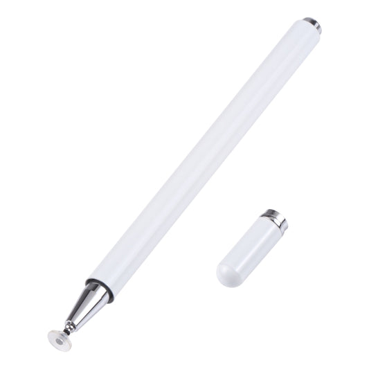 366 Universal Silicone Disc Nib Capacitive Stylus Pen with Magnetic Cap(White) - Stylus Pen by buy2fix | Online Shopping UK | buy2fix
