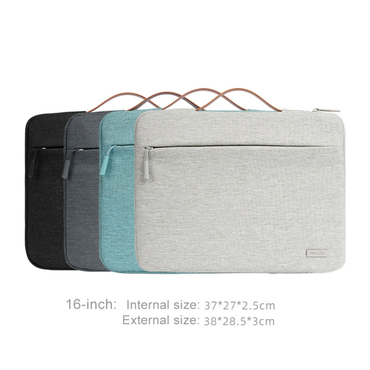For 16 inch Laptop Zipper Waterproof  Handheld Sleeve Bag (Black) - 13.3 inch by buy2fix | Online Shopping UK | buy2fix