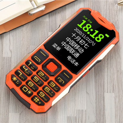 K1 Triple Proofing Elder Phone, Waterproof Shockproof Dustproof, 4800mAh Battery, 2.4 inch, 21 Keys, Bluetooth, LED Flashlight, FM, SOS, Dual SIM, Network: 2G (Orange) - Others by buy2fix | Online Shopping UK | buy2fix