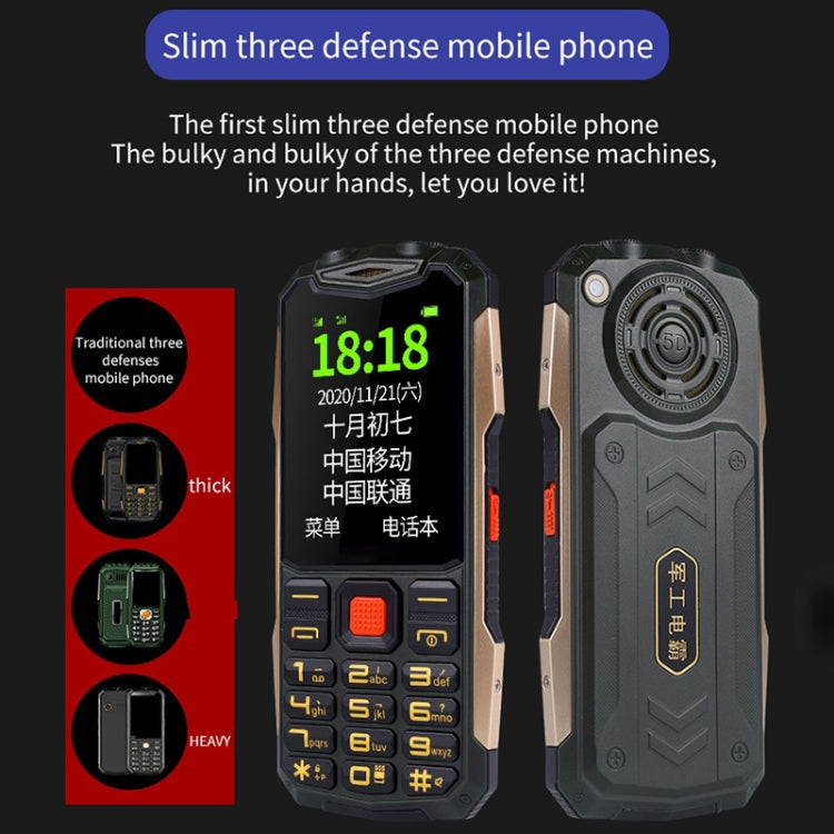 K1 Triple Proofing Elder Phone, Waterproof Shockproof Dustproof, 4800mAh Battery, 2.4 inch, 21 Keys, Bluetooth, LED Flashlight, FM, SOS, Dual SIM, Network: 2G (Orange) - Others by buy2fix | Online Shopping UK | buy2fix