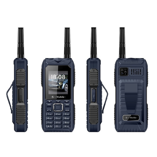 S555 Triple Proofing Elder Phone, Waterproof Shockproof Dustproof, 2400mAh Battery, 2.2. inch, 21 Keys, LED Flashlight, FM, Quad SIM, with Antenna(Blue) - Others by buy2fix | Online Shopping UK | buy2fix