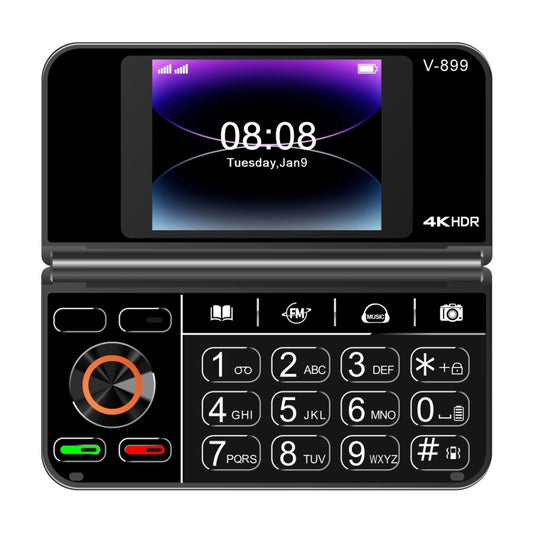 SOYES V-899, 32MB+64MB, 2.4 inch + 2.8 inch Display MTK6261D CPU, BT 3.0, Network: 2G, Dual SIM (Black) - SOYES by SOYES | Online Shopping UK | buy2fix