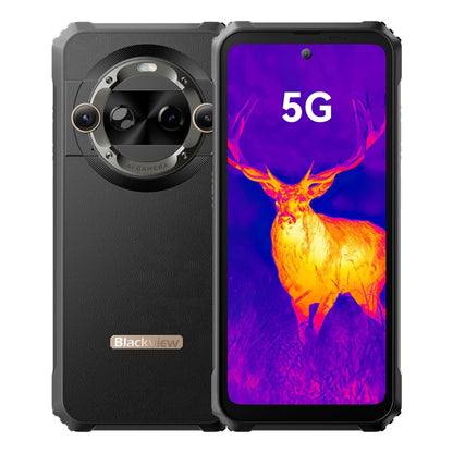 [HK Warehouse] Blackview BL9000 Pro 5G, Thermal Imaging Camera, 12GB+512GB, IP68/IP69K/MIL-STD-810H, 6.78 inch Android 14 MediaTek Dimensity 8020 Octa Core, Network: 5G, NFC, OTG (Black) - Blackview by Blackview | Online Shopping UK | buy2fix